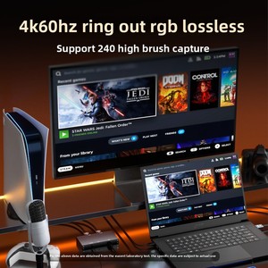 New 4K 60Hz Live <span class=keywords><strong>Streaming</strong></span> Video <span class=keywords><strong>Capture</strong></span> <span class=keywords><strong>Card</strong></span> 240Hz HDR USB HD đầu ra vật liệu kim loại mic tính năng cho âm thanh video phụ kiện - Product Image 2