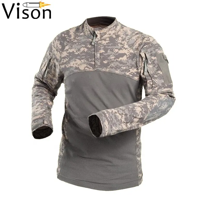Camouflage Tactische Uniform Us Combat Shirt Cargo Multicam Outdoor Tactische Kleding Parka Multicam