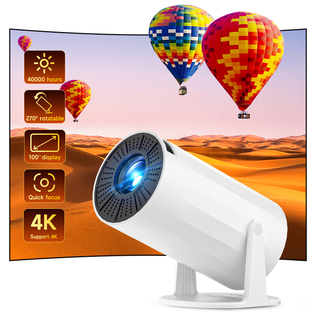 HY300 Pro Portable Mini Projector 4K Full Hd Home Cinema Smart Tv Projectors Android 11 WIFI Outdoor LED Video Game Proyector