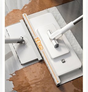 Mopa desechable telescópica para limpieza de suelos, plumero para limpieza en seco y húmedo con clip de fijación de paño - Product Image 3
