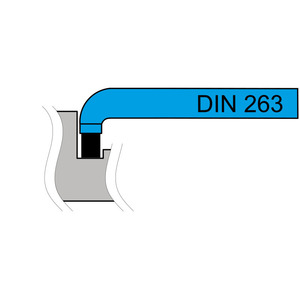 Herramienta de corte soldada Fervi para canales internos 210 mm de longitud 20 mm de altura 16 mm N 6 mm B1 - Product Image 1
