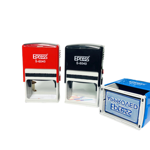 Automatic Plastic Seal Stamping <strong>Maker</strong> for Office 60*40mm Rectangle Rubber Self-Inking Stamp with Personal <strong>Logo</strong> for Notary Papers - Product Image 1