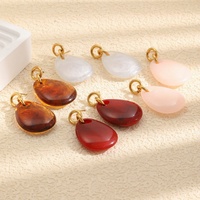 Boucles d'oreilles clous ovales hypoallergéniques en acrylique, bijoux fantaisie pour femme, en acier inoxydable, luxe léger, haute couture, cadeau