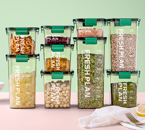 Opslag <span class=keywords><strong>Organizer</strong></span> Plastic Bakjes Voor Voedsel Met Flip Lock Deksels Stapelbare Voedsel Opslag Jerrycans Of Pantry & Keuken <span class=keywords><strong>Organizer</strong></span> - Product Image 2
