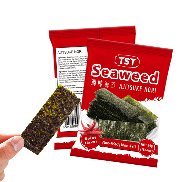 Листы закусок из жареных морских водорослей TSY-Korean, Оптовая острая еда, цена по прейскуранту завода-изготовителя, цена по прейскуранту завода-изготовителя