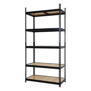 Ağır hizmet tipi geçmeli perçin rafı, çelikten yapılmış depolar için 5 katmanlı ticari elektronik depolama rafını montajı kolaydır - Product Image 1