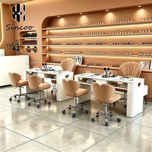 Mesa de Manicura de Lujo, Mesa de Trabajo para Arte de Uñas con Colector de Polvo, para Salón de Belleza, Spa y Manicuristas - Product Image 2
