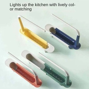 Égouttoir télescopique multifonctionnel de cuisine, support de <span class=keywords><strong>rangement</strong></span> pour torchons et essuie-tout avec filtre pour vaisselle - Product Image 4