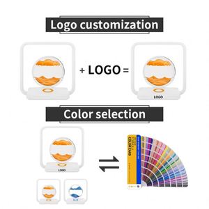 Promotion Sand Art <b>Picture</b> Led Custom Touch Dimmable Quicksand Light With Logo - Product Image 6