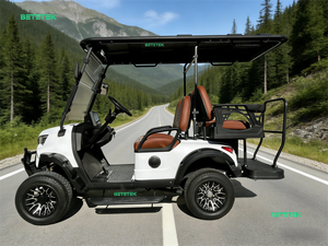 Voiturette de golf électrique compacte 4 places, navette pour parcours de golf, centre de retraite, certifiée CE pour routes non publiques - Product Image 1