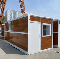 Conteneur portable mobile préfabriqué pour immeuble de bureaux, salon, bar, hôtel, fabriqué en panneau sandwich