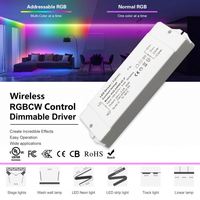 Tuya Casambi Smart Phone APP Remote Control Power Supply 12v 24v Dimmable BLE LED Driver untuk Lampu LED Bar Rumah Lumen Tinggi