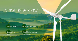 12V/24V 100-800W Vertical/Horizontal Wind <b>Generator</b>, for Home Cabin Off-Grid <b>Power</b> Supply, Factory Price APIW Low Starting Wind - Product Image 3