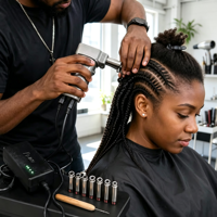 Machine automatique de tressage de dreadlocks mise à jour pour cheveux naturels, kit de fabrication instantanée de dreadlocks pour cheveux africains