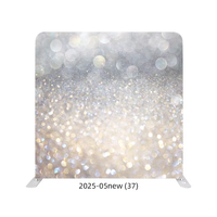 Support de toile de fond portable Focus TS08 léger 8x8 pieds avec cadre en aluminium pour banquets, événements et salons professionnels, impression par sublimation