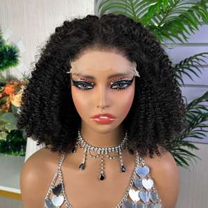 วิกผมมนุษย์แบบหยิกฟู 5*5  คุณภาพ SDD ไม่ต้องใช้กาว คุณภาพสูงและราคาโรงงาน - Product Image 1