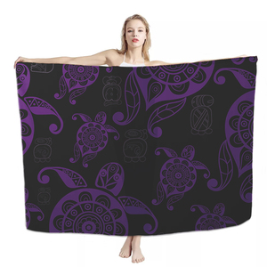 Maillot de bain Tribal de mongolie, ensemble gladiateur noir/Orange, vêtements de plage personnalisés <span class=keywords><strong>à</strong></span> motifs floraux, culotte Lavalava, Sarong, Bikini, offre spéciale - Product Image 3