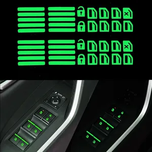 Calcomanías <span class=keywords><strong>Fluorescentes</strong></span> Luminosas para el Interior del Automóvil, Calcomanías <span class=keywords><strong>Fluorescentes</strong></span> para Botones del Elevador de Ventanas, Calcomanías Decorativas para el Interior del Automóvil - Product Image 1