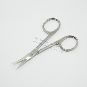 Comfortable and Precise <b>Curved</b> Blade Stainless Steel <b>Scissors</b> for Eyelashes and Eyebrows Beauty Type - Product Image 2