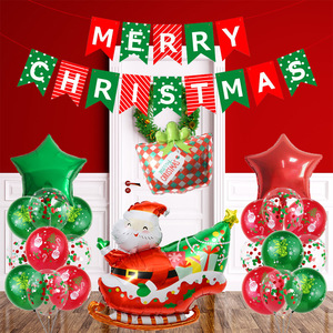 <span class=keywords><strong>Père</strong></span> <span class=keywords><strong>Noël</strong></span> Latex Cadeau Drapeau Imprimé Ballon Costume Accessoires pour Décorations De Fête De <span class=keywords><strong>Noël</strong></span> Fournitures De Fête Promotionnelles - Product Image 3