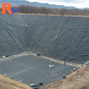 أغشية جيومبرانية من البولي إيثيلين عالي الكثافة ومنخفض الكثافة لخزانات مزارع الأسماك، خزان مياه بلاستيكي للبرك وتربية الأحياء المائية، بطانة بركة لمزارع الروبيان، بطانة بركة للزراعة الحيوية - Product Image 3