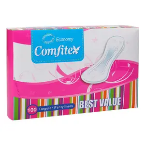 160mm लापरवाह महिला महिलाओं के लिए नकारात्मक आयन के साथ डिस्पोजेबल कपास Panty Liners