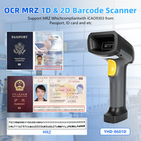 Lecteur de codes-barres industriel haute précision 3Mil, robuste, résistant aux chutes de 3m, lecteur de codes QR 2D avec lecture précise des codes DPM et métalliques