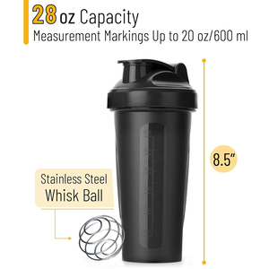 Tasse à secouer personnalisée de 28 oz avec fouet en fil métallique Bouteille d'eau en plastique pour le sport Bouteille <span class=keywords><strong>shaker</strong></span> pour protéines Bouteille <span class=keywords><strong>shaker</strong></span> étanche sans BPA - Product Image 2