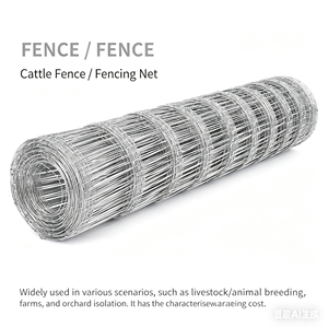 Clôture en fil de fer galvanisé pour bétail, clôture de pâturage à nœuds fixes, résistante à la rouille, clôture en fil de fer pour bétail, taille de maille personnalisée, enclos pour animaux de ferme - Product Image 5