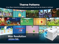 Projecteur mural interactif Leplay LP-023, résolution 1280x800, coque métallique, 3D intégré, plus de 60 jeux, HDMI/Wi-Fi, équipement publicitaire