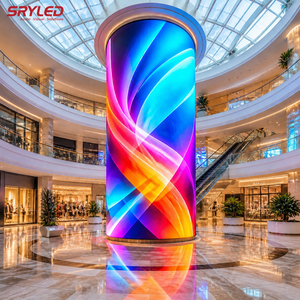 Schermo LED Flessibile GOB Curvo a 360 Gradi P1.25 P1.5 P1.8 P2.5, Pannello Display Rotondo Verticale per Interni ed Esterni, Parete Video LED - Product Image 1