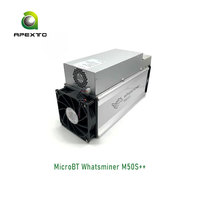 Serveur de minage Bitcoin d'occasion Whatsminer M50S++ 156T à haut taux de hachage, nouveau M50S+ 130T 132T M50S 124T 126T Asic BTC Miner