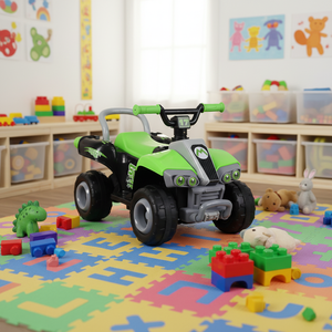 Sallanan müzik çalma için tasarlanmış müzik uzaktan fonksiyon boynuz ile 2-4 yıl 6V pil Ride-On araba çocuklar için elektrikli araba - Product Image 3