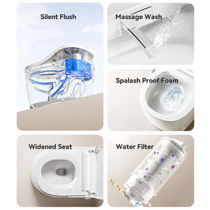 Nouveau Type rinçage mécanique silencieux rinçage rapide pas de limite de pression d'eau aromathérapie désodorisant grand siège siège <span class=keywords><strong>toilette</strong></span> intelligente - Product Image 4