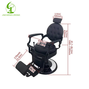 Jincheng, barbería de belleza, equipo de salón de antigüedades, silla de barbero hidráulica, muebles, silla de peluquería, metal pesado, precio barato - Product Image 4