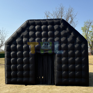 Ticari olay siyah Oxford kumaş taşınabilir köy parti evi şişme Led disko ışığı şişme gece kulübü küp çadır - Product Image 2