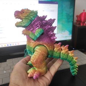 Nueva Figura <span class=keywords><strong>de</strong></span> Acción <span class=keywords><strong>de</strong></span> Godzilla <span class=keywords><strong>de</strong></span> la Serie Monstruos, Impresa en 3D con PLA, Colección <span class=keywords><strong>de</strong></span> Anime y Dibujos Animados, Derivados <span class=keywords><strong>de</strong></span> Animación - Product Image 6