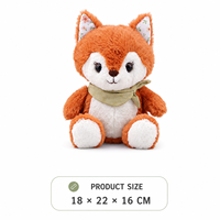 Jouets en peluche mignons d'animaux EPT : renard, pingouin, chiot, animaux en peluche doux et câlins, cadeaux d'anniversaire et de Noël pour enfants