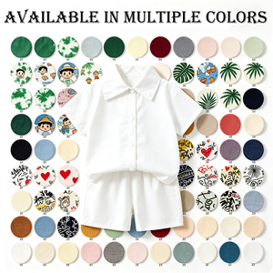 Abbigliamento per Bambini Personalizzabile con Stampa Serigrafica Set 2 Pezzi Maglietta e Pantaloncini ad Asciugatura Rapida per Ragazzi e Ragazze - Product Image 2