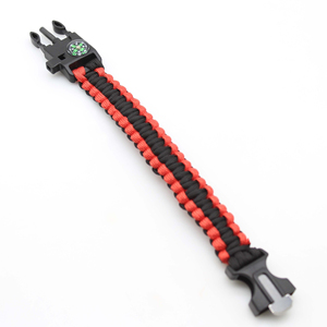 Bracelet de survie en plein air, corde de parapluie SOS, bracelet de sauvetage d'urgence, boussole, sifflet tactique, bracelets sportifs - Product Image 5