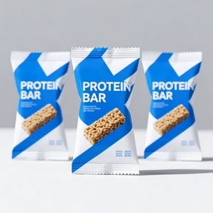 Sachet d'emballage personnalisable en plastique, aluminium et Mylar pour barres énergétiques, chocolats, noix et protéines, pochette oreiller pour snacks - Product Image 4