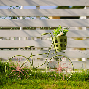 Support de fleurs en résine époxy simple, sculpté artistiquement, pour jardin, pelouse, extérieur, vélo, ornement de jardin, fabrication en usine - Product Image 1