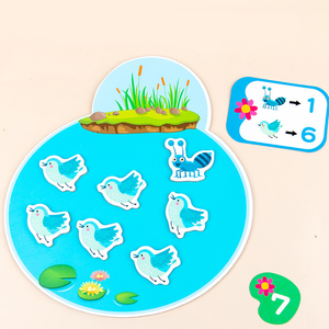 Hot bán trẻ em mầm non bằng gỗ sáng tạo AO đếm trò chơi giáo dục động vật kỹ thuật số nhận thức đồ chơi toán học đếm phù hợp với trò chơi - Product Image 5
