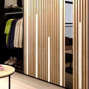 Lumière LED Panneau à lamelles Décoration intérieure Mur en <span class=keywords><strong>bois</strong></span> insonorisation Plafonnier LED - Product Image 1