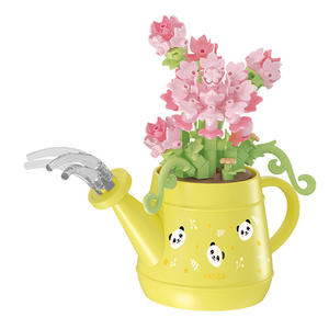 Juego de Bloques de Construcción de Macetas de Flores Mini de Plástico (40 Piezas) - Juguete Educativo para Niñas, Linda Decoración de Escritorio, Regalo con Temática de Animales y Naturaleza - Product Image 3