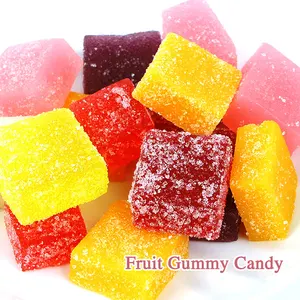 Customized Factory Direct Sale Thailand Hot Selling Sugar Coated 380g Display Plastic Box Jar Mango Flavored Soft Candy