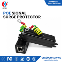 Dispositif de protection contre les surtensions de signal de données (SPD CC) en alliage d'aluminium, 1 port blindé 10/100/1000 Mbps, protection contre la foudre pour contrôle routier