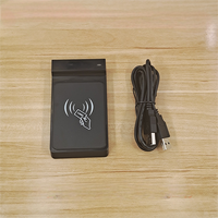 Pembaca Kartu RFID Proximity Desktop Plastik Smart USB 125KHz 13.56Mhz EM IC  Baca & Tulis