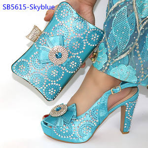 ชุดกระเป๋า<span class=keywords><strong>รองเท้า</strong></span>ผู้หญิงอิตาลีรองเท้า<span class=keywords><strong>ส้น</strong></span>สูงกระเป๋าจับคู่4.5<span class=keywords><strong>นิ้ว</strong></span> - Product Image 4