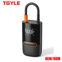 Gonfleur de pneus portable en ABS, pompe à air intelligente sans fil, recharge USB, affichage numérique, pour voiture et vélo, lumière d'urgence pour pneus